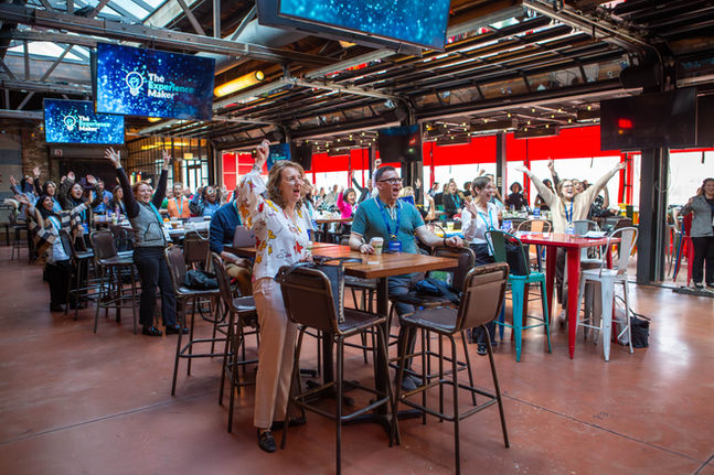 An energetic crowd at The Summit.