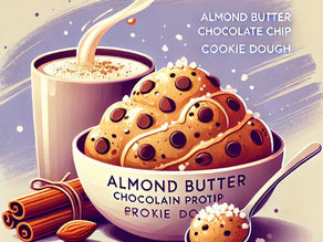 Almond Butter Chocolate Chip Protein Cookie Dough