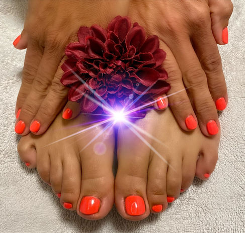 UV-Gellack Füsse und Finger