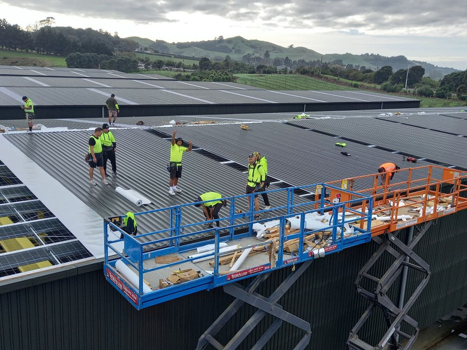 Commercial roofing project completed at Concretec by Tasman Roofing