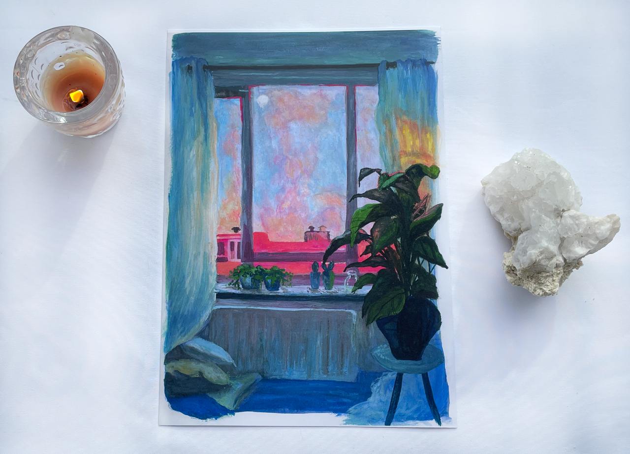 "Lofi Evening" print