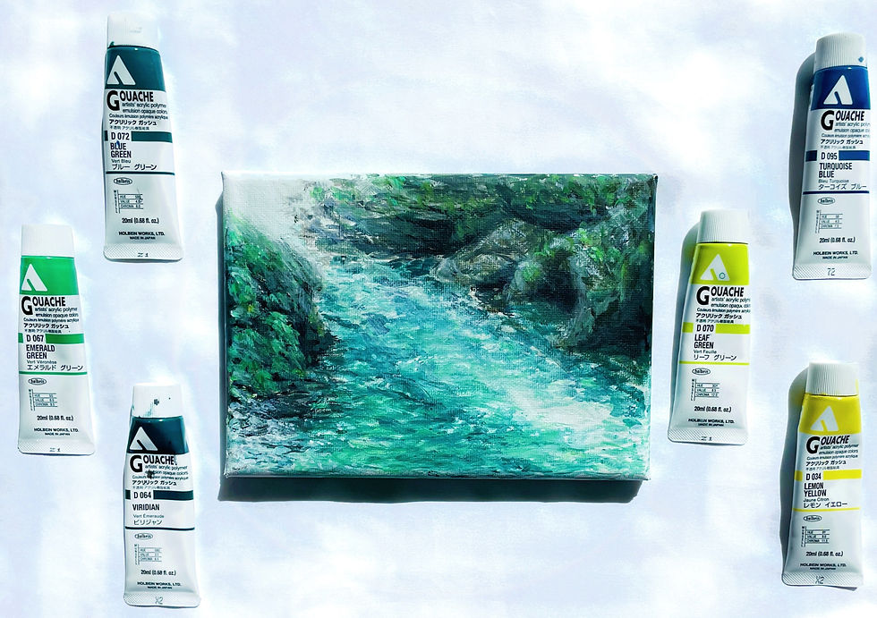 Thumbnail: Original "Blue Lagoon" canvas
