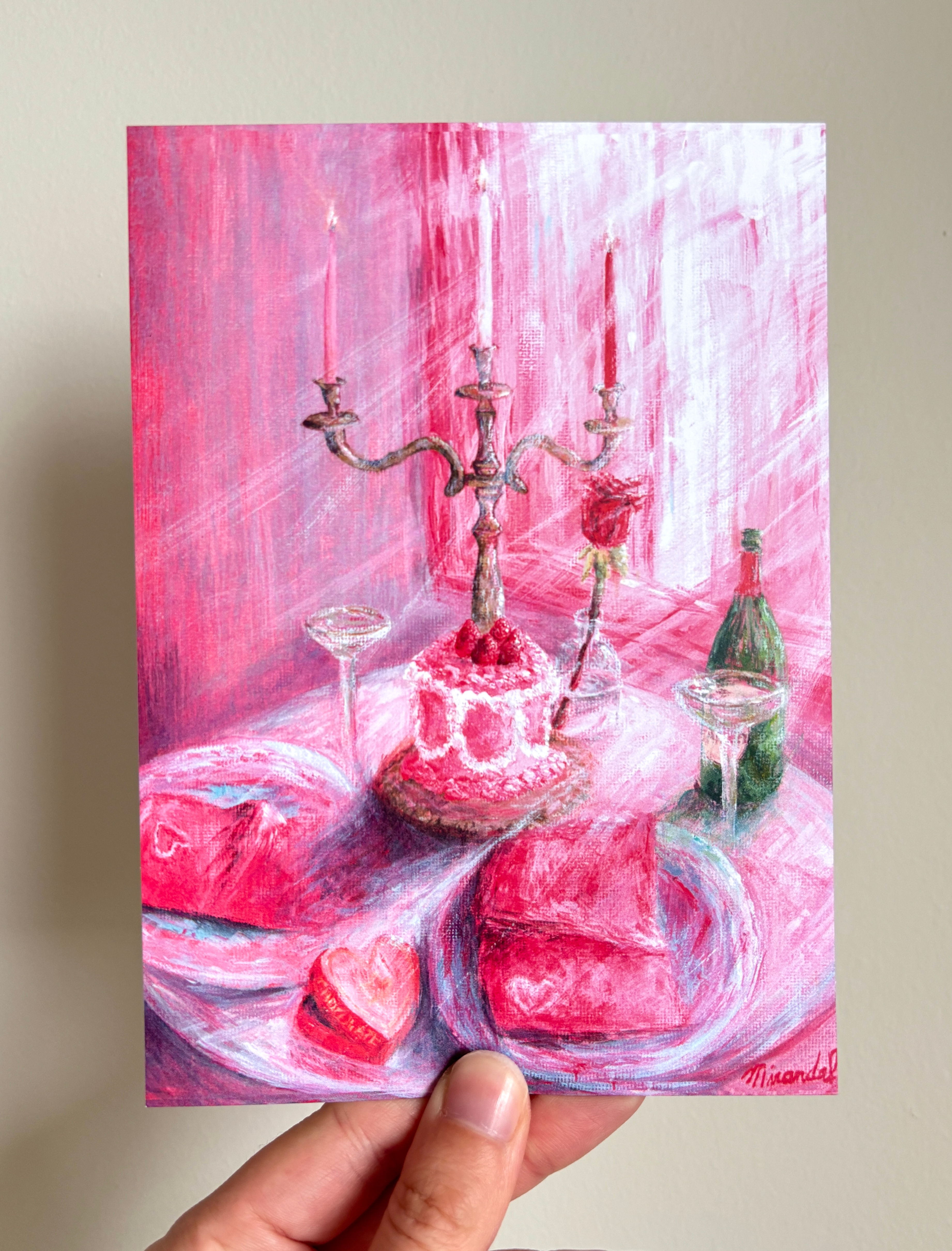 "Love is in the Air" postcard