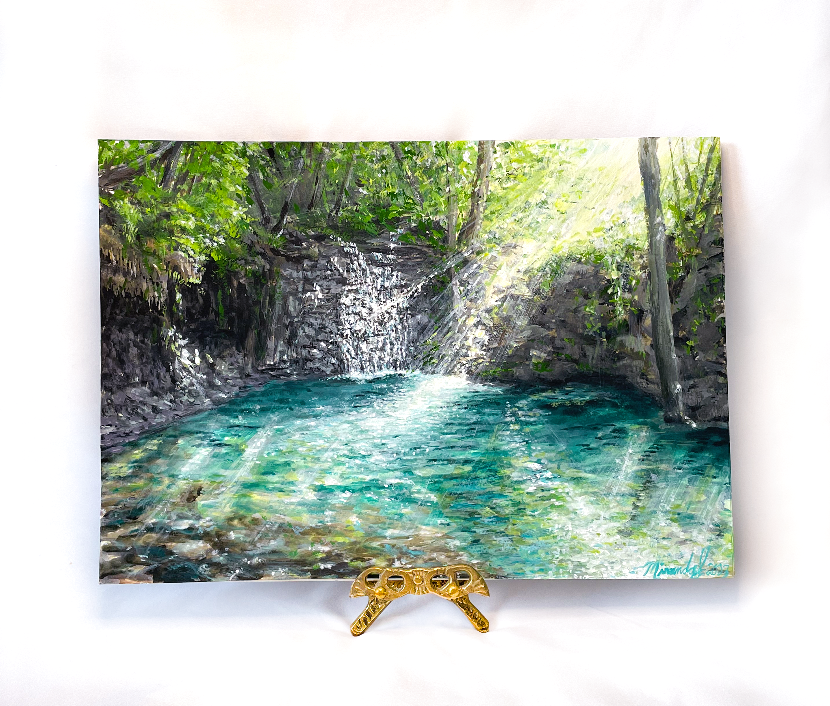 Original "Daybreak" gouache painting