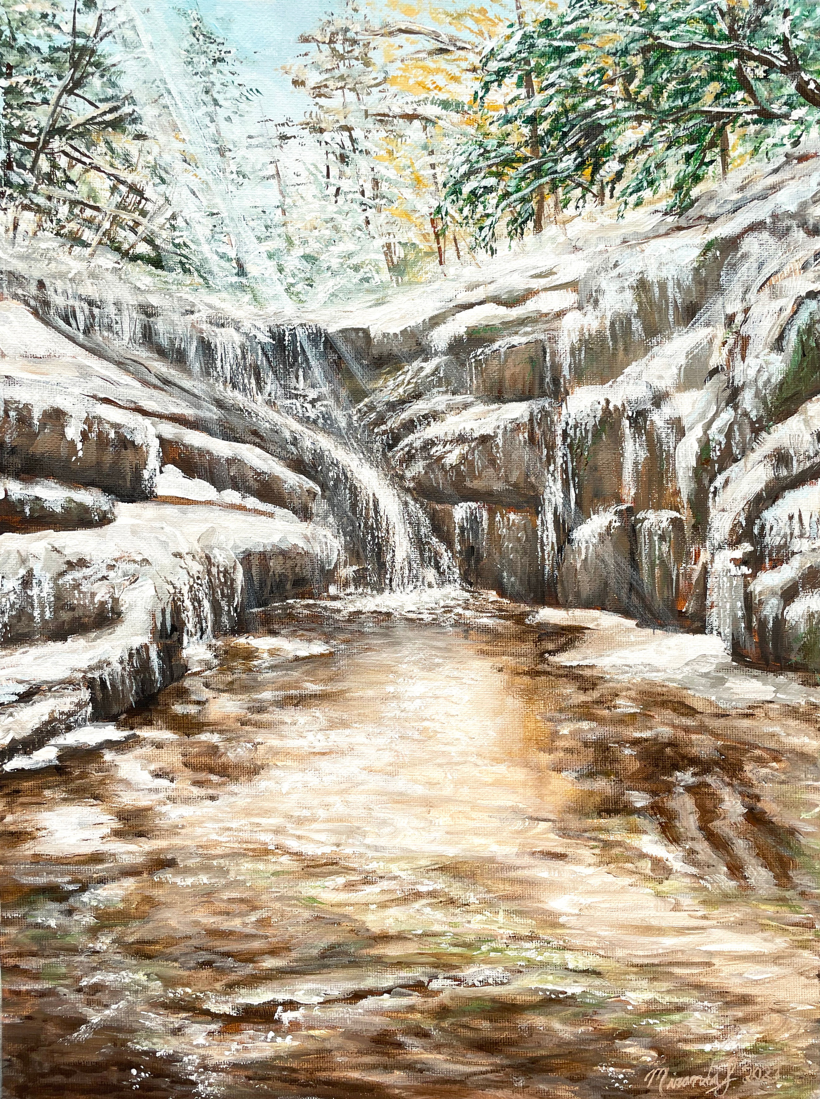 Original "Snow Falls" Canvas