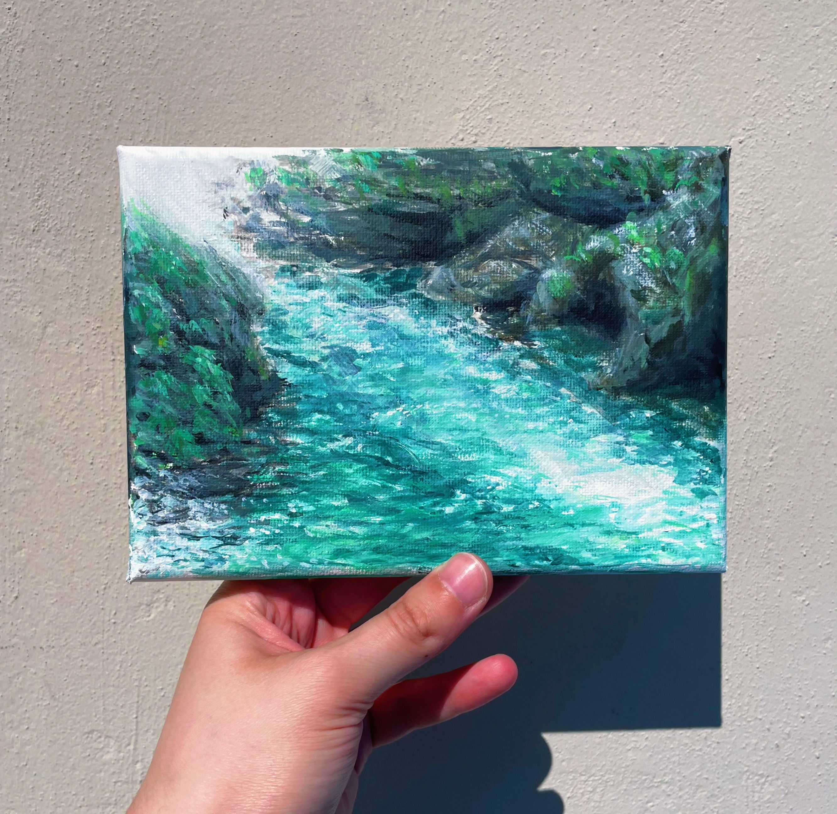 Original "Blue Lagoon" canvas