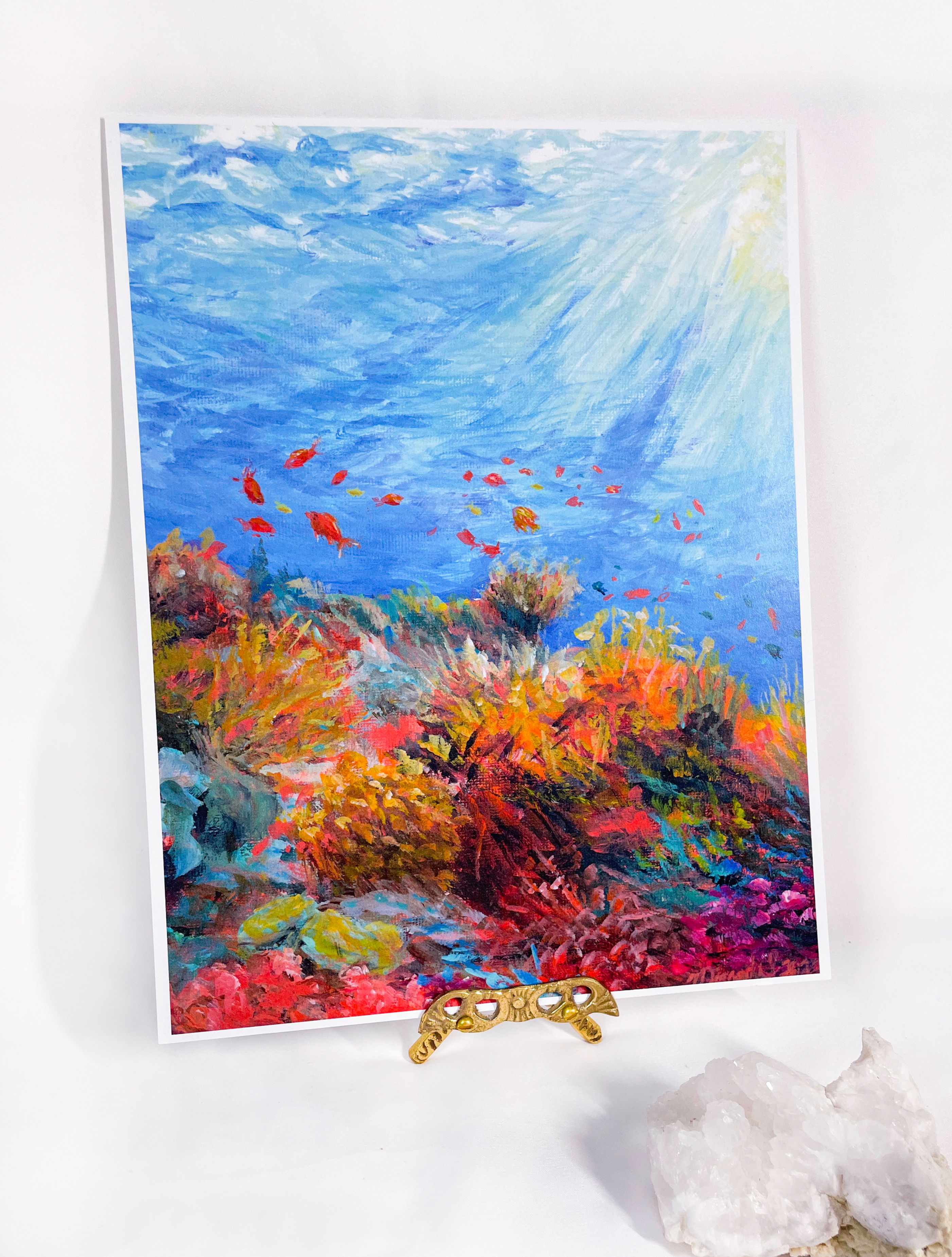 "Coral Cove" print