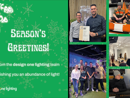 Season's Greetings from the Design One Lighting Team!
