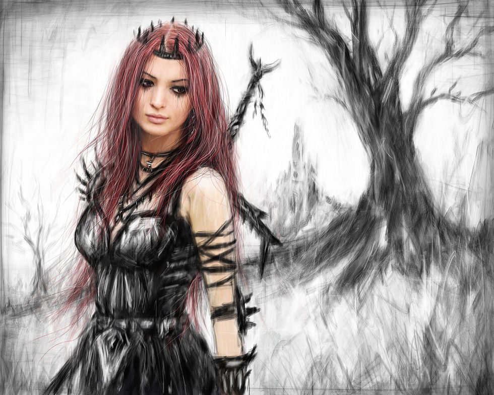 Girl in Black by Justin Gedak