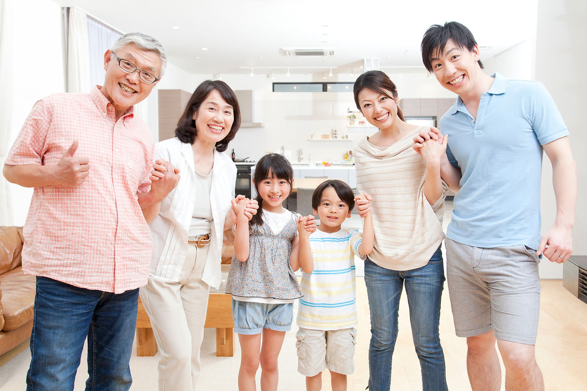 家族の健康な歯