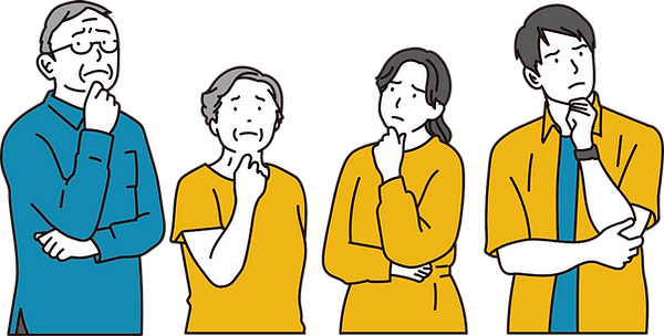 悩む人達