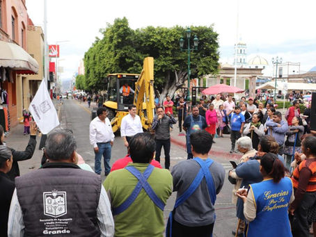 Continúa segunda etapa del Embellecimiento del Centro Histórico en Zitácuaro