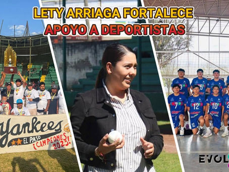 LETY ARRIAGA FORTALECE APOYO A DEPORTISTAS