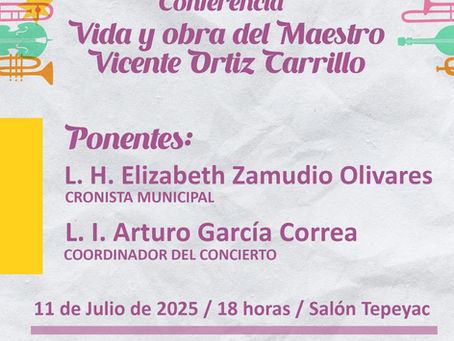 Te invitamos al Festival de Música Vicente Ortiz Carrillo!