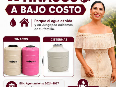 ENTREGA MASIVA DE TINACOS Y CISTERNAS A BAJO COSTO