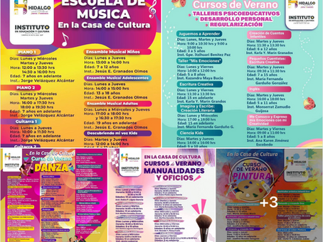¡Ya vienen los Cursos de Verano en Casa de Cultura!