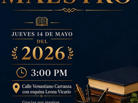 INVITACIÓN Día del Maestro.