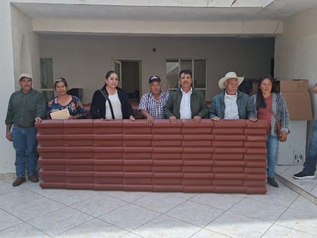 Entrega de lámina en Ocampo