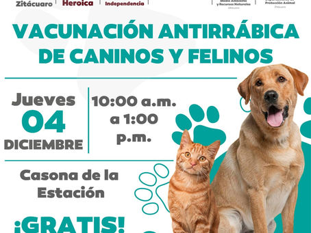 jornada gratuita de vacunación antirrábica