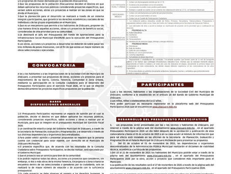Presupuesto Participativo 2026