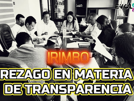 REZAGO DE IRIMBO EN MATERIA DE TRANSPARENCIA.