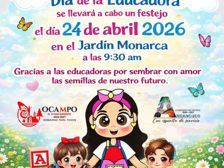 Invitación al festejo conmemorativo del Día de la Educadora .