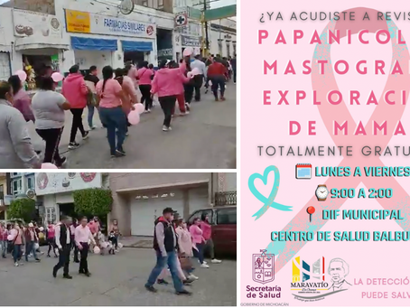 CAMINATA Y FERIA ROSA DE LA SALUD EN MARAVATÍO.