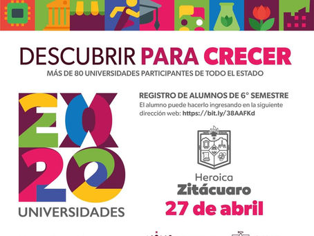 Zitácuaro será Sede de la Expo Universidades 2022
