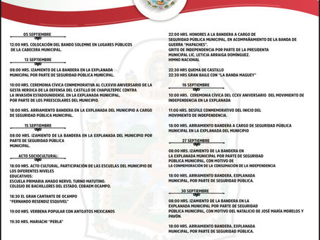 BANDO DE LAS FIESTAS PATRIAS EN OCAMPO
