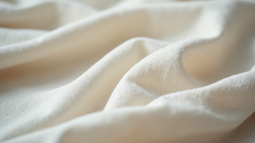 Eye-level view of minimalist clothing rack with neutral-toned garments