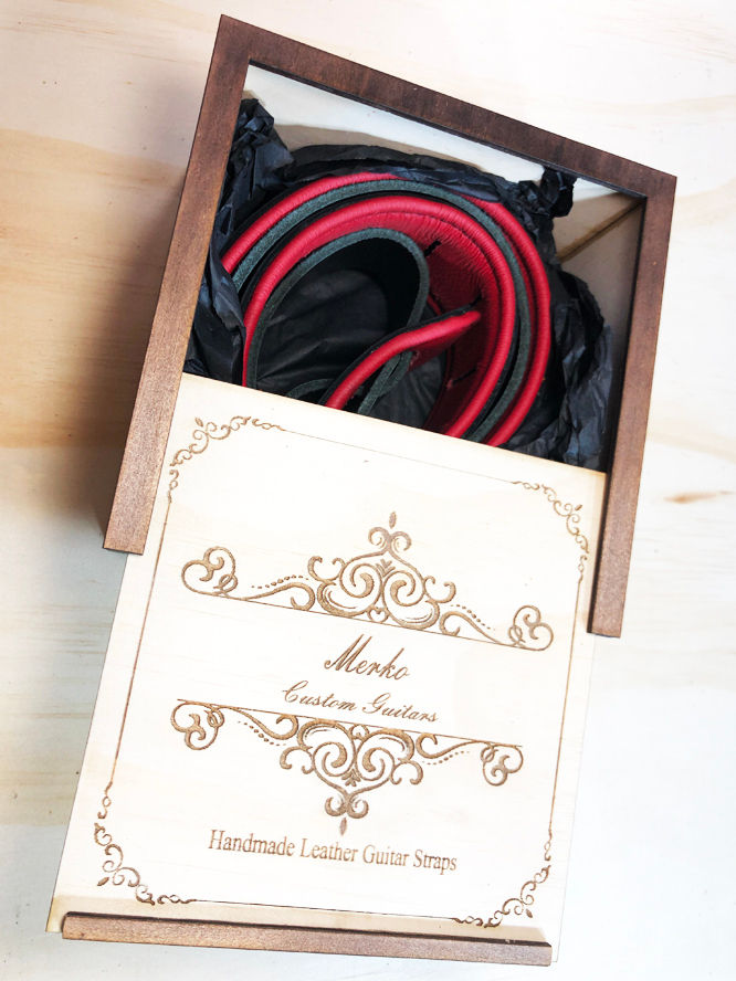 Thumbnail: Black Red top grain soft leather
