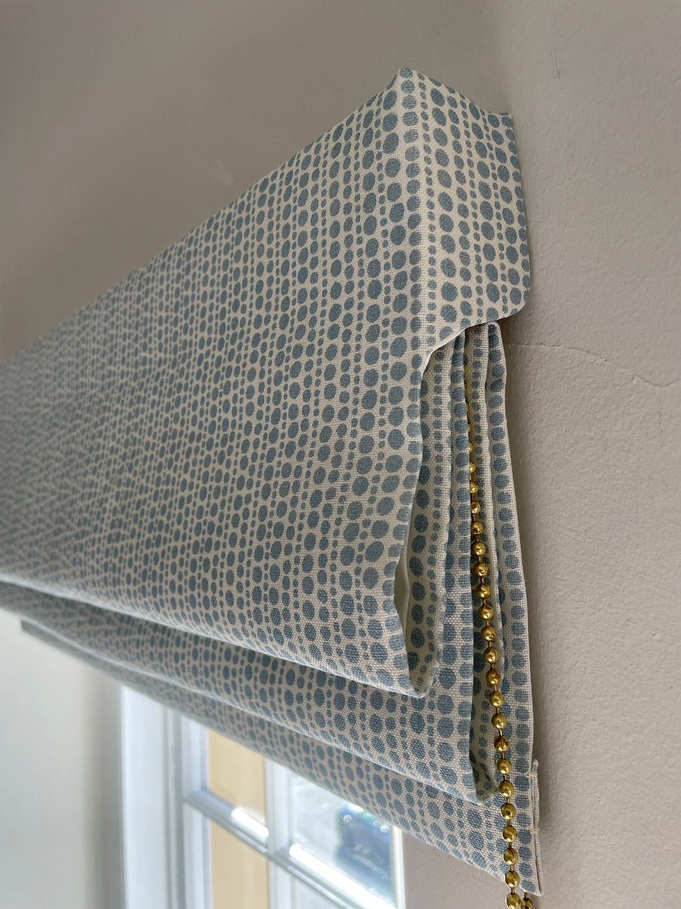 Thumbnail: Peony & Sage Bobble - Roman Blind