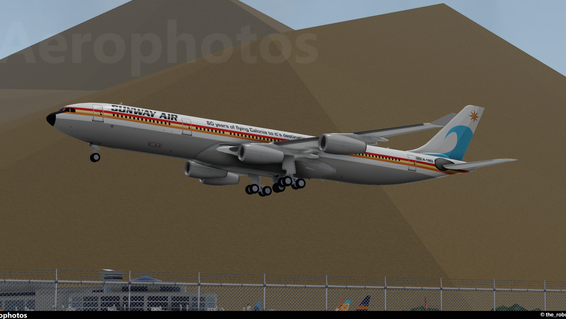 Sunway Air Retro Livery A340-300 (CA-1963) Landing on Runway 29 at Kitesboro.