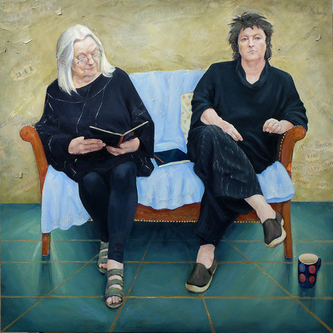 'The Poets', Claire Eastgate's double portrait of Gillian Clarke and Carol Ann Duffy