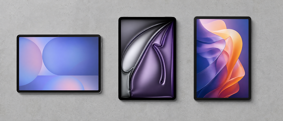 3 tablets from Apple, Xiaomi and Samsung
