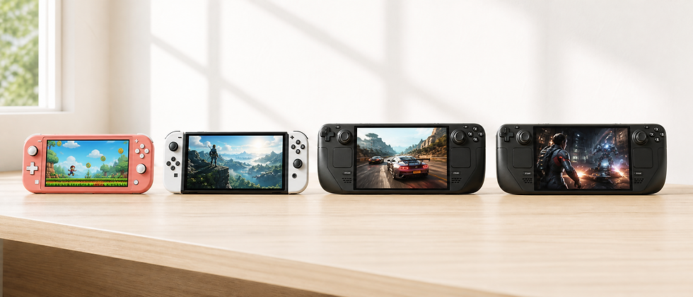 4 portable consoles