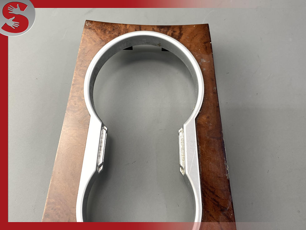 Thumbnail: 07-12 Mercedes-Benz GL450 Center Console Cup Holder Trim Wood Bezel OEM