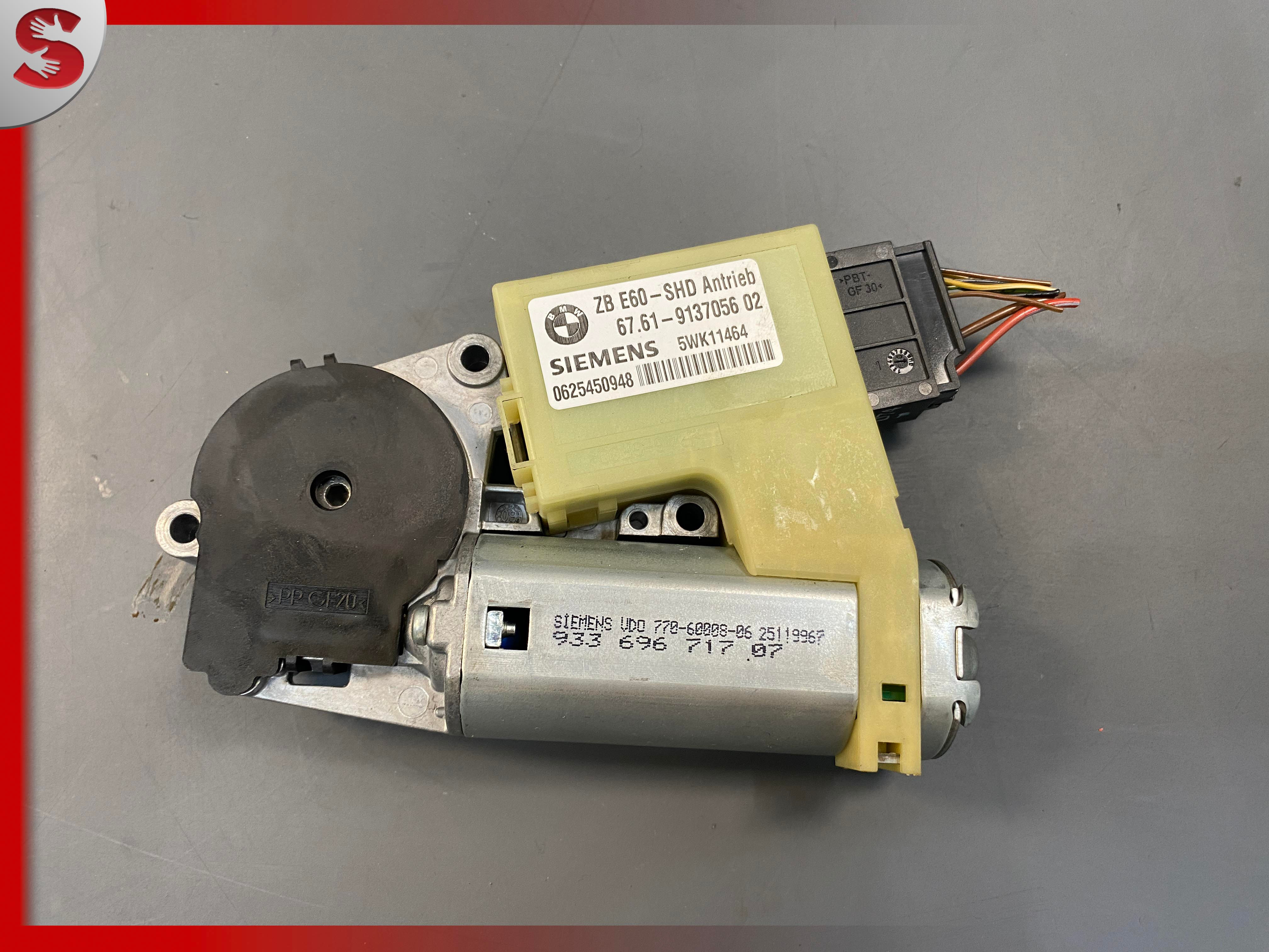 2002-2010 BMW E65 E66 E60 750I 745I 745LI 528I 530I SUNROOF MOTOR SUN ROOF DRIVE