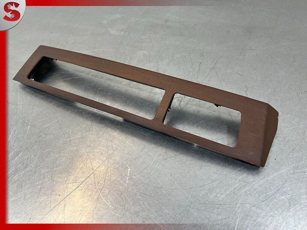 Thumbnail: 02-08 BMW 750I 750Li E66 E65 WOOD PANEL TRIM RADIO COVER OEM 7142109 GENUINE