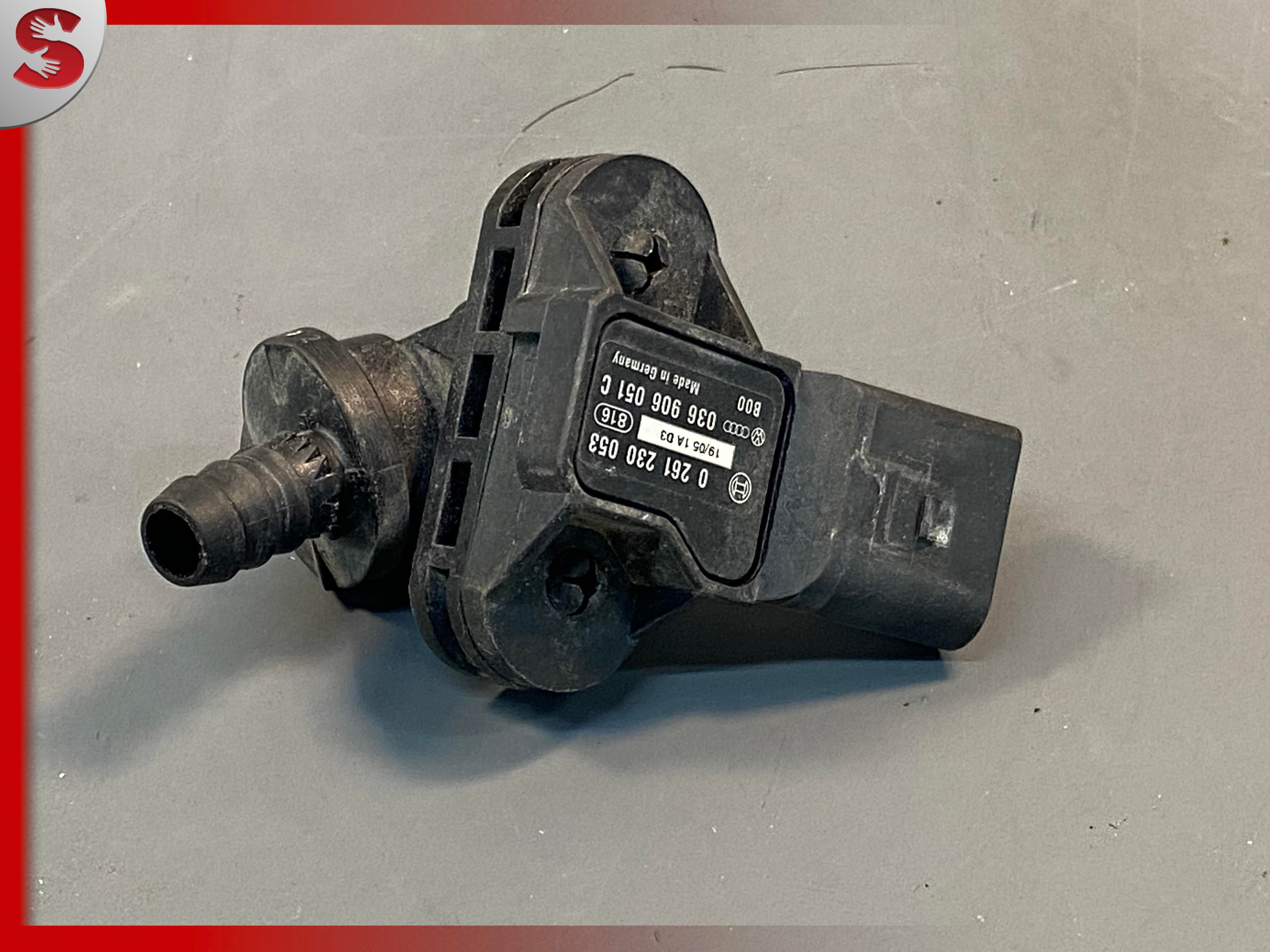 2000-2006 AUDI A6 L QUATTRO INTAKE MANIFOLD PRESSURE SENSOR OEM USED 0261230053