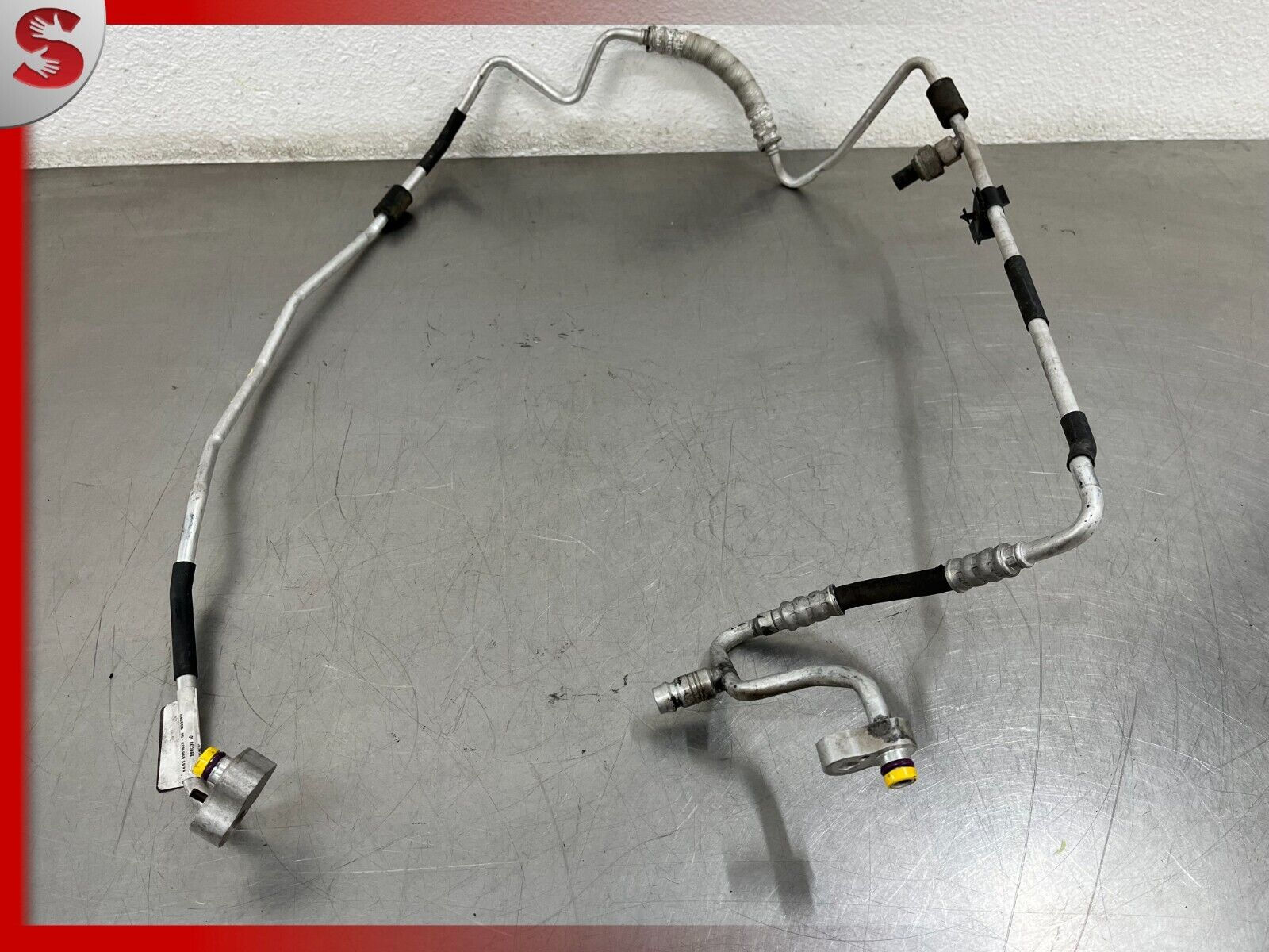 06-13 BMW 128I 328I 330I AC CONDENSER COMPRESSOR PIPE LINE HOSE REAR UPPER OEM