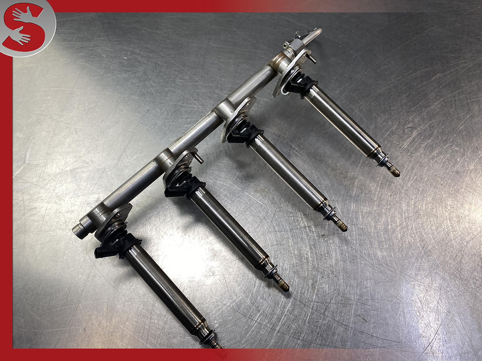 Thumbnail: 14-19 Mercedes CLA250 C117 2.0L FUEL INJECTOR RAIL WITH INJECTORS OEM