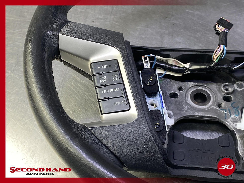 Thumbnail: 10-12 FORD FUSION Steering Wheel BLACK W/ AUDIO CONTROL W/ PHONE CONTROL STONE
