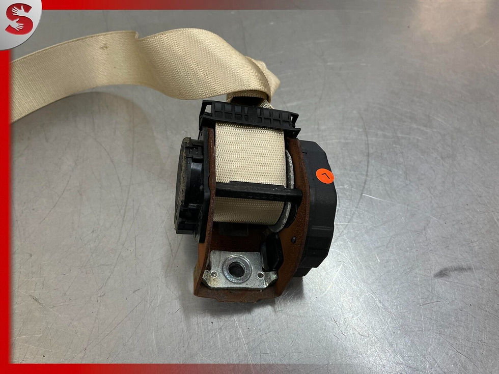 Thumbnail: 02-08 BMW 745Li 750Li OEM Front Left Seat Belt Retractor TAN 00063774-B