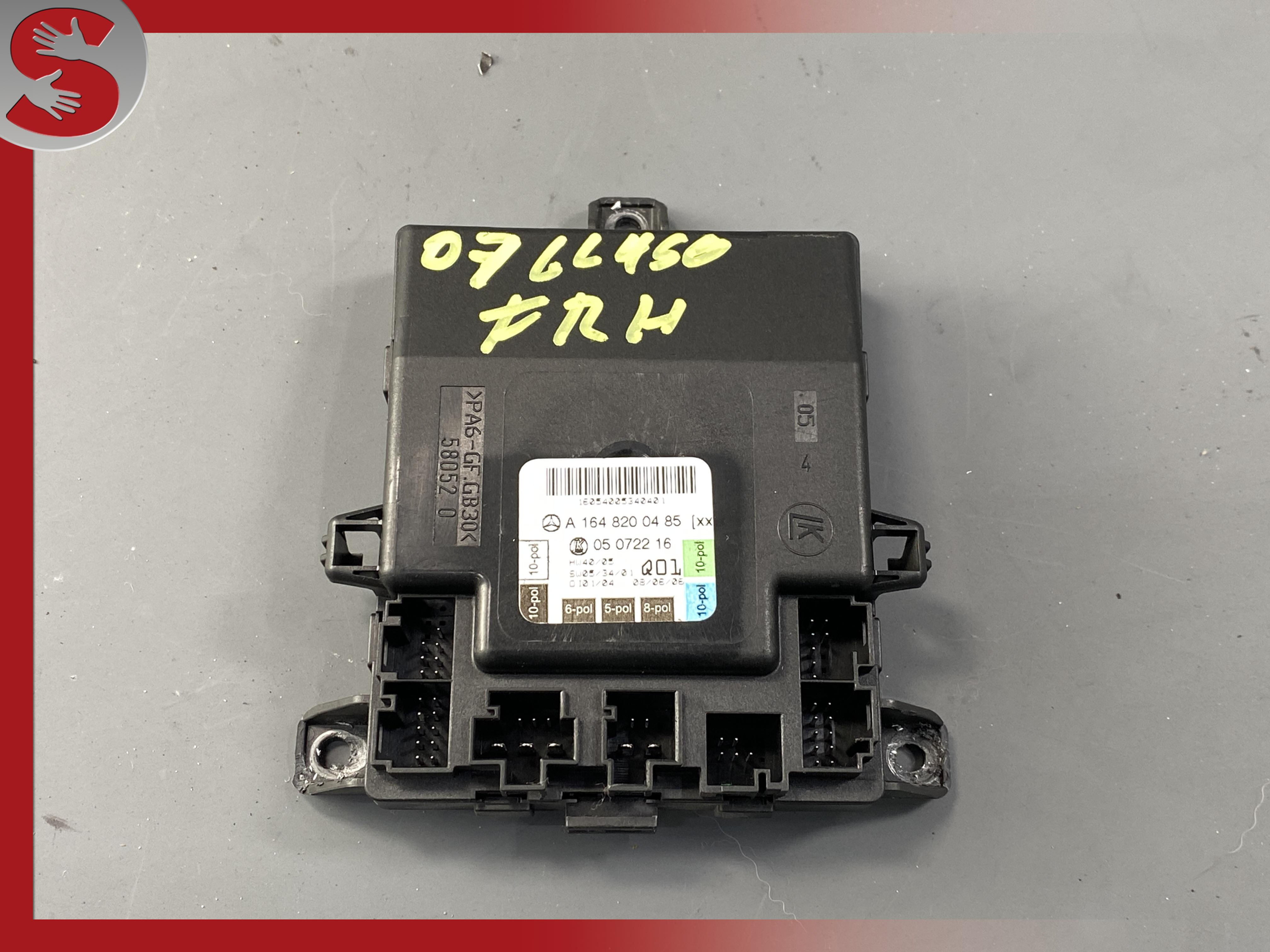 06-13 Mercedes W164 ML350 GL450 R350 Front Right Side Door Control Module OEM