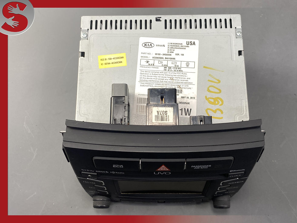 Thumbnail: 2011-2013 KIA SOUL INFINITY UVO RADIO CD PLAYER AM FM BLUETOOTH 96160-2K500WK