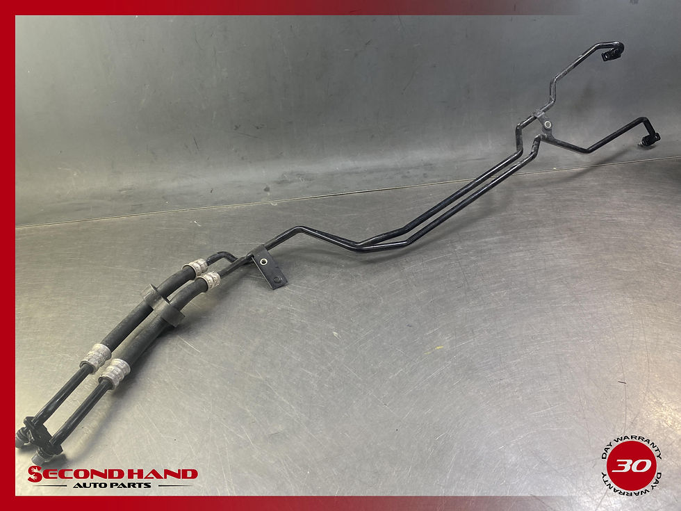Thumbnail: 11-14 Porsche Cayenne 958 Hybrid S Transmission Oil Cooler Line Hose Pipe OEM