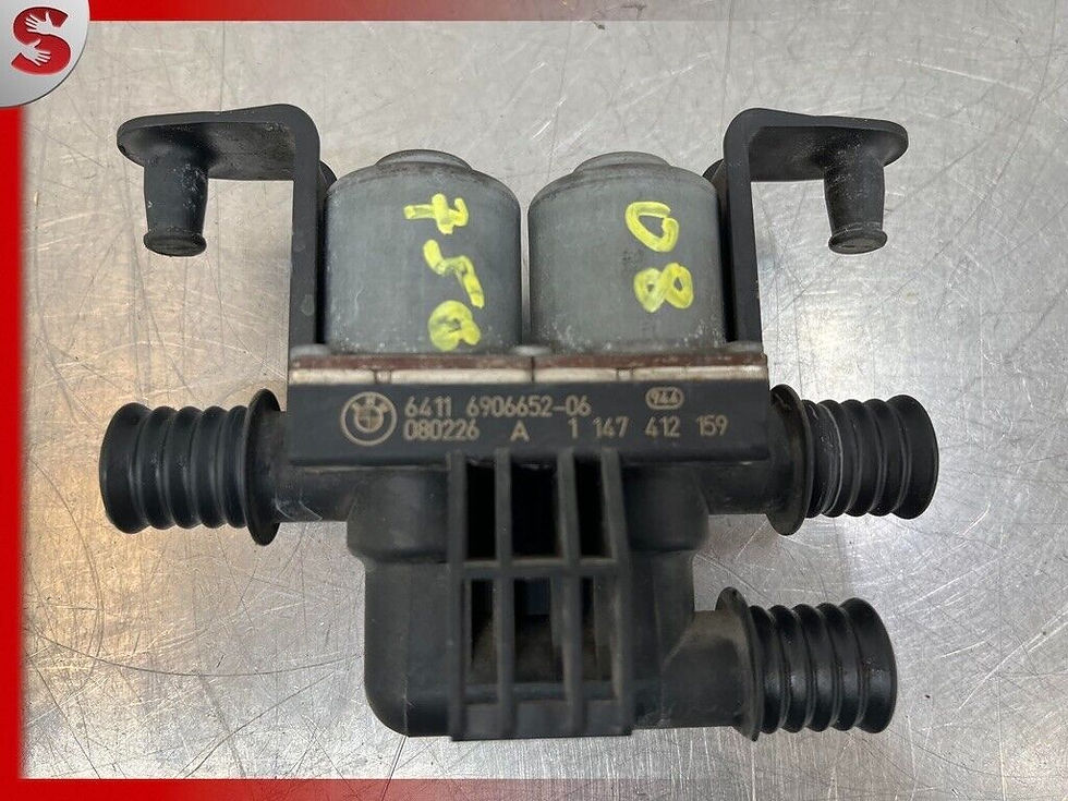 Thumbnail: 04-10 BMW E60 E63 E65 X5 X6 HVAC HEATER WATER CONTROL VALVE 6906652 OEM
