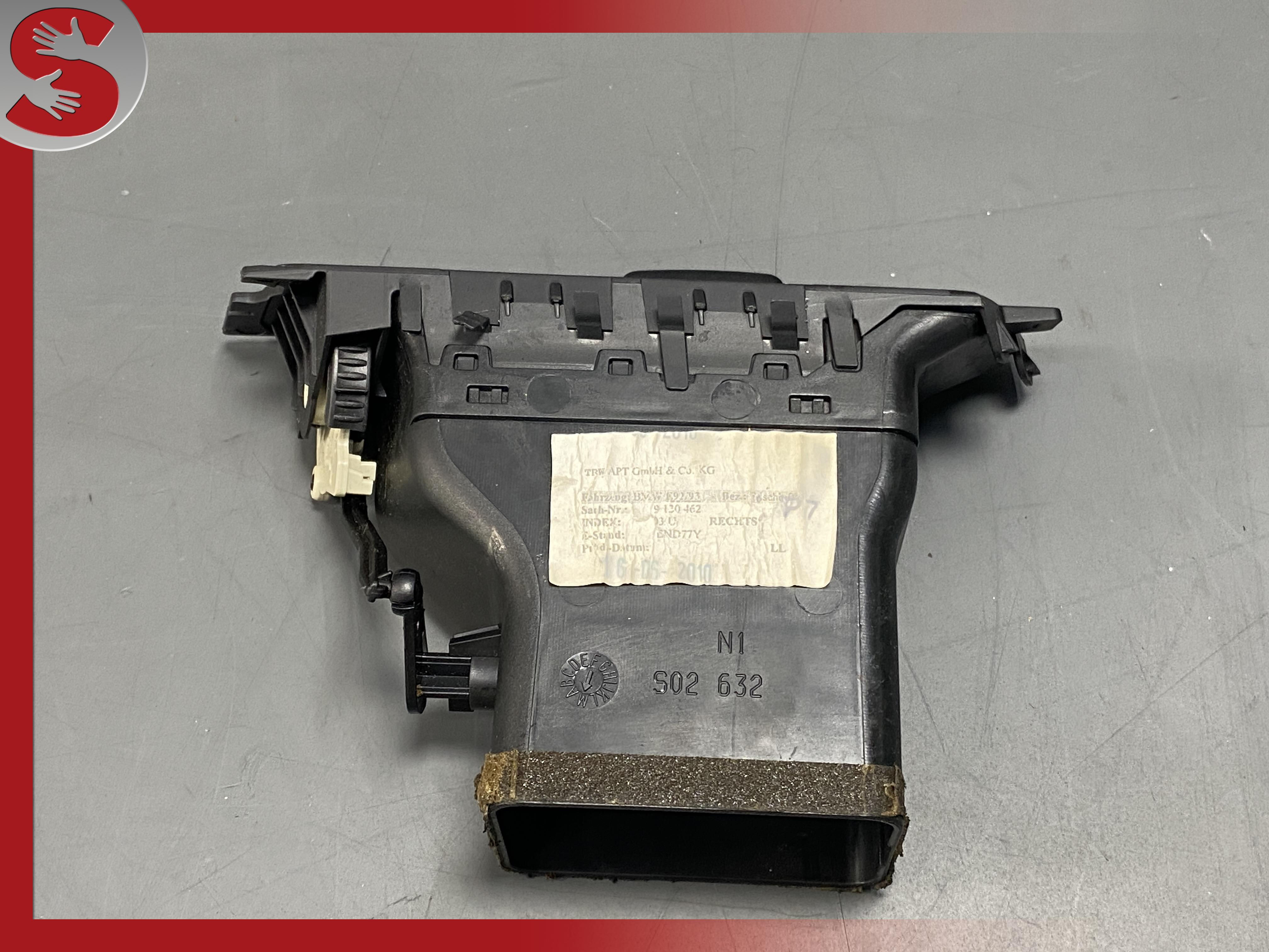 06-13 BMW M3 335i 330i 328i E90 E92 E93 Right Dash Trim Panel Vent 64229130460