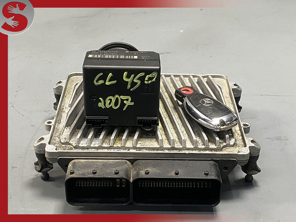 Thumbnail: 07-12 Mercedes X164 GL450 GL550 ML550 ECU ECM KEY IGNITION SWITCH SET